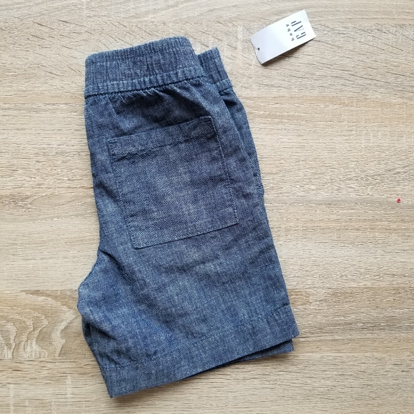 NWT Gap toddler boy chambray shorts - Picture 5 of 7